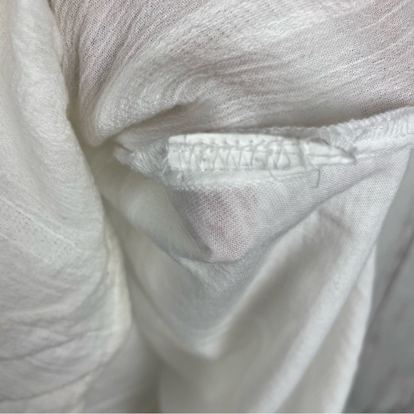 Prana white embroidered linen blend tank Small - Picture 5 of 5